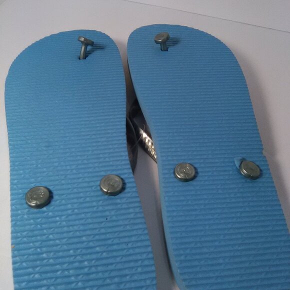 Juncture Women's Flip Flop Sandals Color Blue/Gray Size M 7/8 NWOT - Picture 6 of 6
